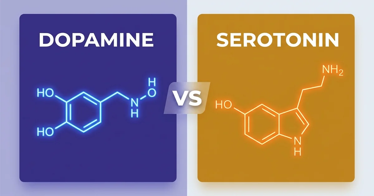 Dopamine vs. Serotonin Difference: A Head-to-Head Comparison