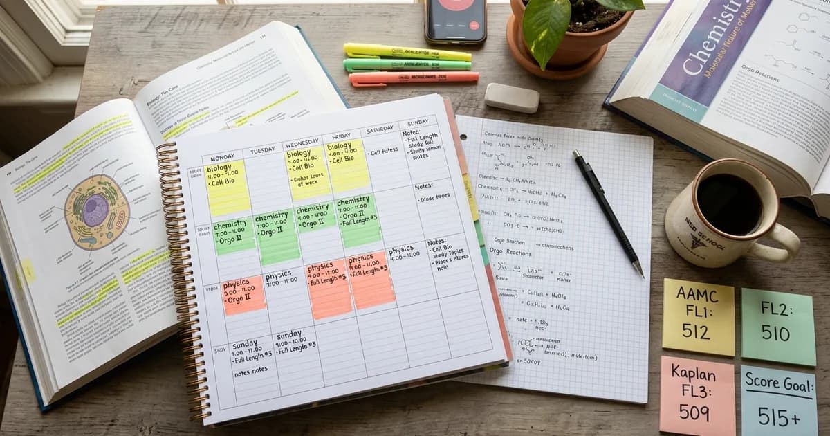 Study Schedule for MCAT: What Actually Works (And What's a Waste of Time)