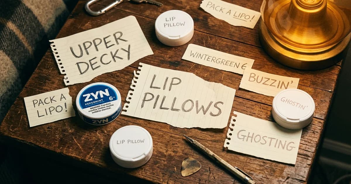 Nicotine Pouch Slang: Upper Decky, Lip Pillows & the Full Glossary Explained